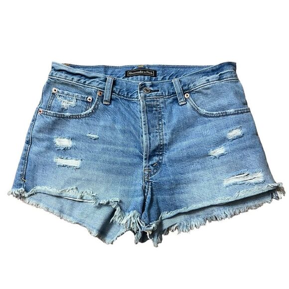 Abercrombie & Fitch Pants - Abercrombie Distressed Jean Shorts